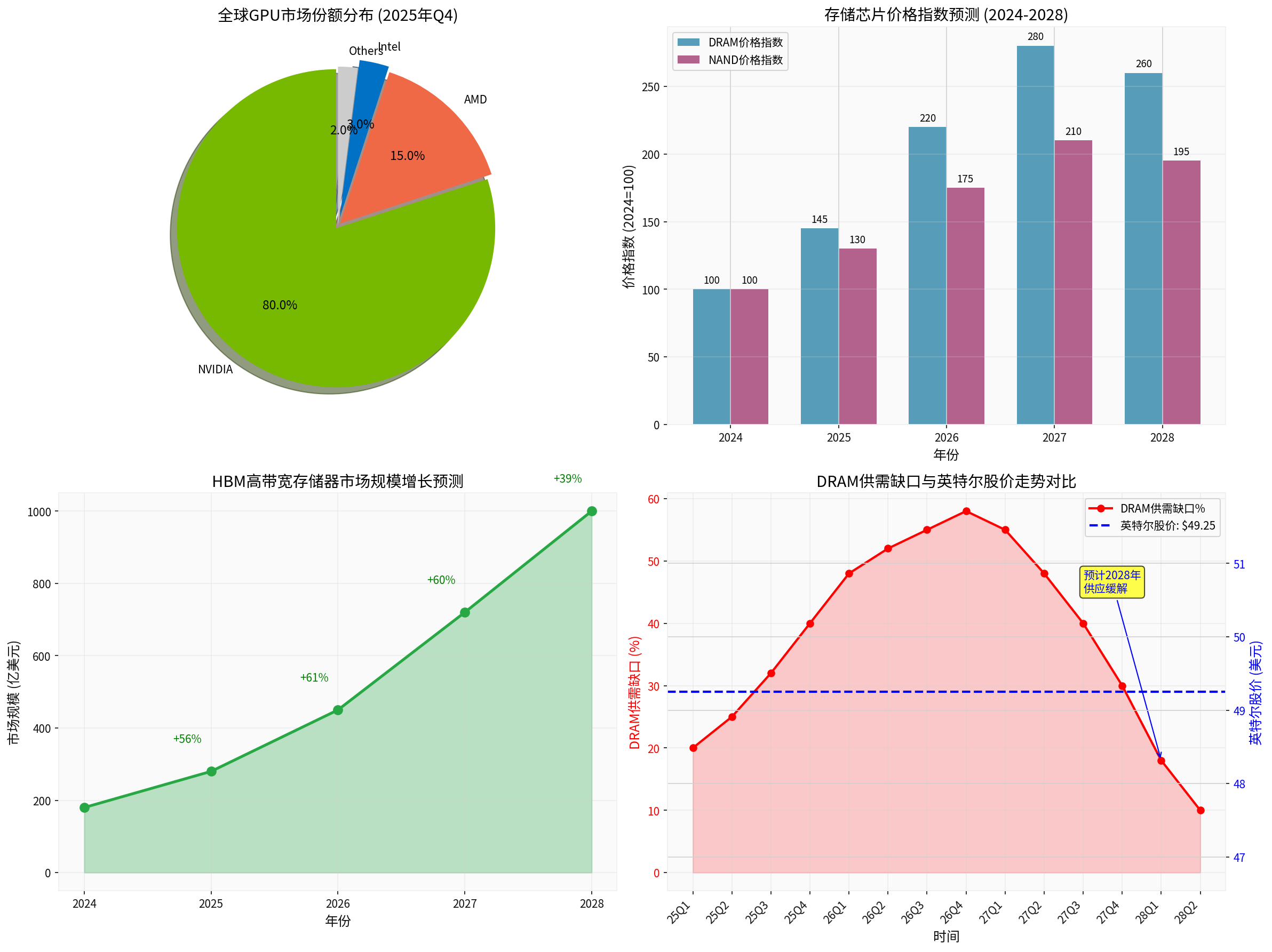 HBM市场规模增长预测